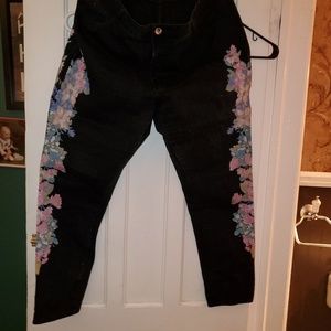 Black Jean's Rose's worn